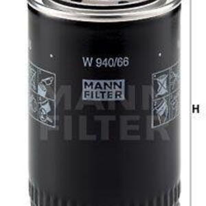 Olejový filtr MANN-FILTER W 940/66