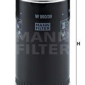 Olejový filtr MANN-FILTER W 950/39