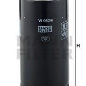 Olejový filtr MANN-FILTER W 962/6 W 962/6
