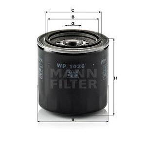 Olejový filtr MANN-FILTER WP 1026
