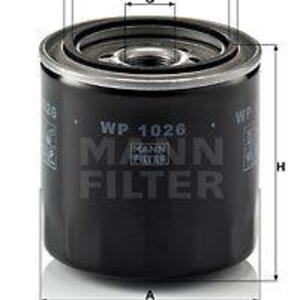 Olejový filtr MANN-FILTER WP 1026 WP 1026