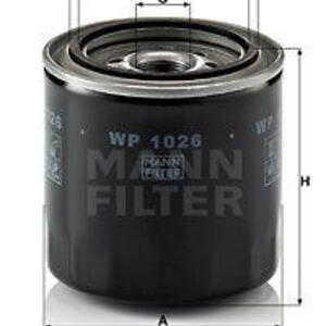 Olejový filtr MANN-FILTER WP 1026