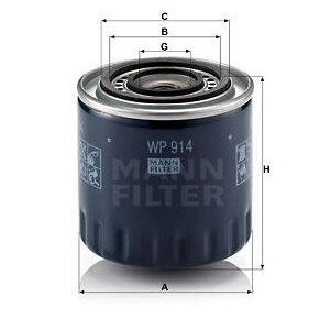Olejový filtr MANN-FILTER WP 914