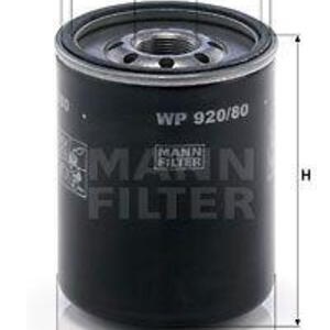 Olejový filtr MANN-FILTER WP 920/80 WP 920/80