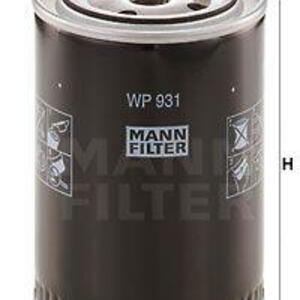 Olejový filtr MANN-FILTER WP 931