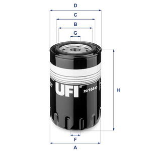 Olejový filtr UFI 23.164.03