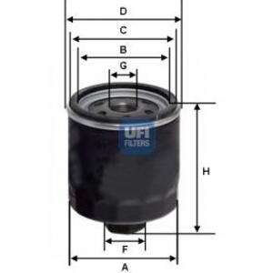 Olejový filtr UFI 23.453.00