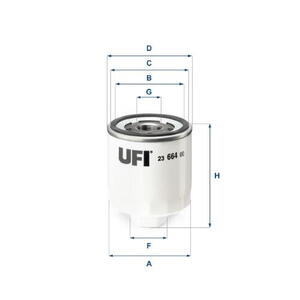 Olejový filtr UFI 23.664.00
