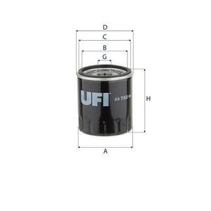 Olejový filtr UFI 23.752.00