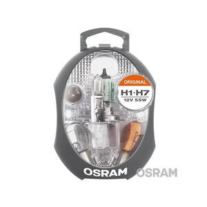 Osram H1 H7 sada náhradních autožárovek Minibox Original CLK H1/H7
