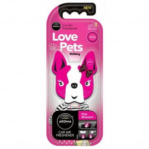 Osvěžovač AROMA CAR Dog, Vůně pink blossom - vůně květů COMPASS amS37420
