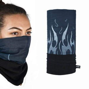 Oxford Snug Flame multifunkční šátek s fleecem, šedé plameny