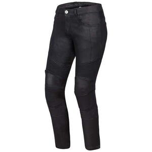 Ozone ROXY LADY WAXED černé dámské jeans kevlarové kalhoty na motorku
