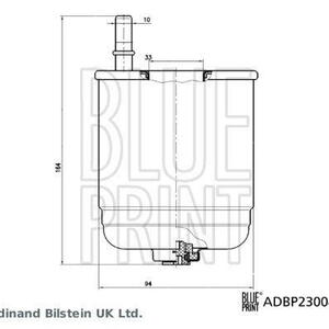 Palivový filtr BLUE PRINT ADBP230047
