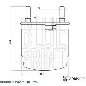 Palivový filtr BLUE PRINT ADBP230057