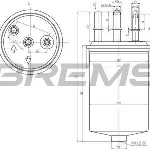 Palivový filtr BREMSI FE0048