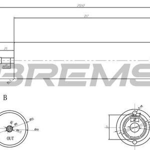 Palivový filtr BREMSI FE0052