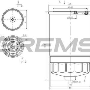 Palivový filtr BREMSI FE0053