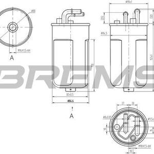 Palivový filtr BREMSI FE0054