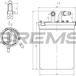 Palivový filtr BREMSI FE0055