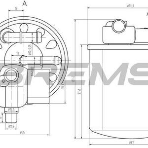 Palivový filtr BREMSI FE0056