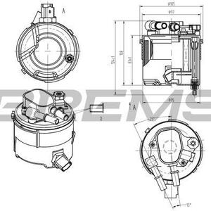 Palivový filtr BREMSI FE0058