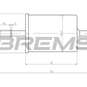 Palivový filtr BREMSI FE0062