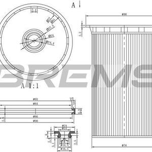 Palivový filtr BREMSI FE0341