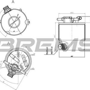 Palivový filtr BREMSI FE0357