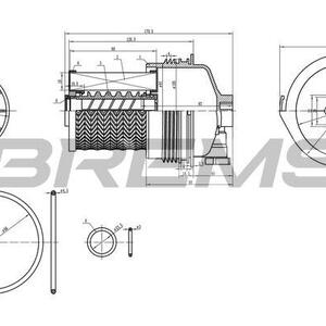 Palivový filtr BREMSI FE0361