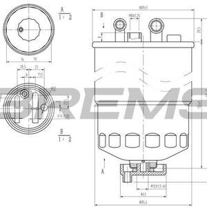 Palivový filtr BREMSI FE0372