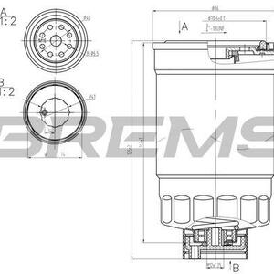 Palivový filtr BREMSI FE0379