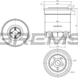 Palivový filtr BREMSI FE0380