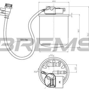 Palivový filtr BREMSI FE0383
