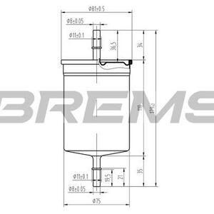 Palivový filtr BREMSI FE0394
