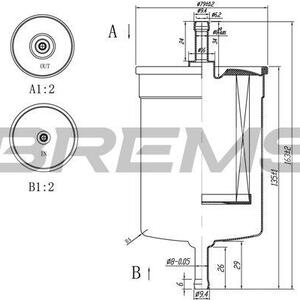 Palivový filtr BREMSI FE0395