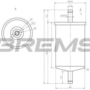 Palivový filtr BREMSI FE0397