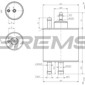 Palivový filtr BREMSI FE0398