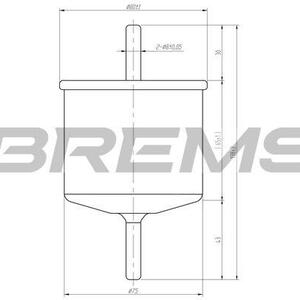 Palivový filtr BREMSI FE0399