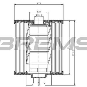 Palivový filtr BREMSI FE0775