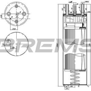Palivový filtr BREMSI FE0779