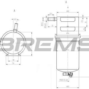 Palivový filtr BREMSI FE0790