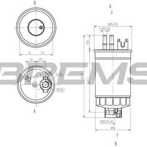 Palivový filtr BREMSI FE0812