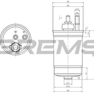 Palivový filtr BREMSI FE0839