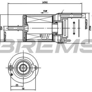 Palivový filtr BREMSI FE1018