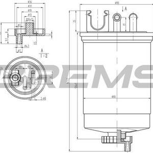 Palivový filtr BREMSI FE1310