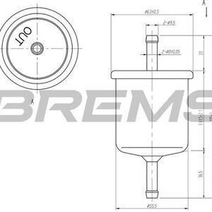 Palivový filtr BREMSI FE1514