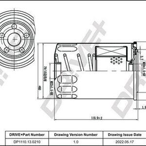 Palivový filtr DRIVE DP1110.13.0210