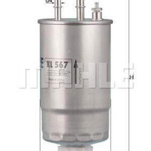 Palivový filtr KNECHT KL 567