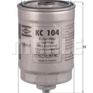 Palivový filtr MAHLE KC 104